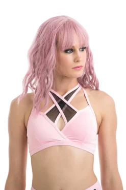 Poledancerka X-Front Top - Baby Pink All Pole Wear