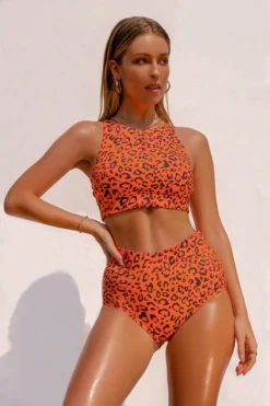 Creatures Of XIX Nyx SAFARI Bottoms - Orange Cheetah All Pole Wear