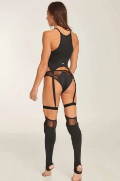 All Pole Wear Paradise Chick Polecious Garter Top - Black