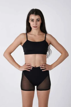 All Pole Wear REV ACTIV Pleasure Shorts - Black Mesh