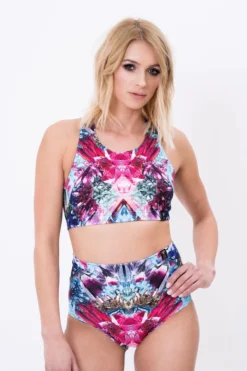 All Pole Wear Pole Addict High Waisted Shorts - Crystallised