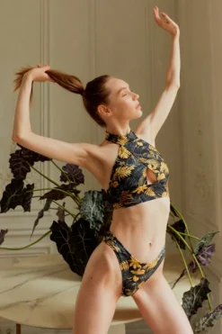 All Pole Wear Shark Polewear Boston Shorts - Gold Jungle