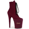 Pleaser USA Shoe Protectors - Burgundy Lycra Shoes