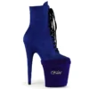 Shoes Pleaser USA Shoe Protectors - Royal Blue Velvet