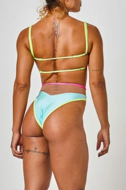 Rolling Vento Neon Reversible Bottoms - Blue/Rosé All Pole Wear