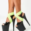 Rolling Ankle Cuff - Neon Yellow