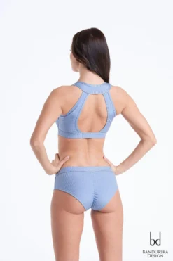 Bandurska Salty Top - Ribbed Steel Blue All Pole Wear