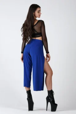 REV ACTIV Sensual Flow Pants (with Leg Slit) - Cobalt