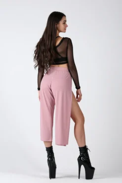 Loungewear Bottoms REV ACTIV Sensual Flow Pants (with Leg Slit) - Rose Pink