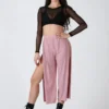 Loungewear Bottoms REV ACTIV Sensual Flow Pants (with Leg Slit) - Rose Pink