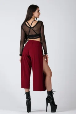 Back In Stock REV ACTIV Sensual Flow Pants (with Leg Slit) - Wine
