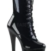 Pleaser USA Sky-1020 7inch Pleaser Boots - Patent Black