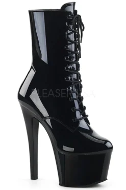 Pleaser USA Sky-1020 7inch Pleaser Boots - Patent Black
