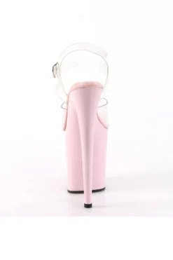 Pleaser USA Flamingo-808 8inch Pleasers - Baby Pink New In