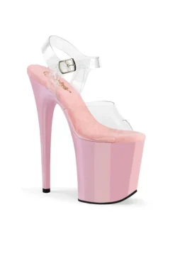 Pleaser USA Flamingo-808 8inch Pleasers - Baby Pink New In