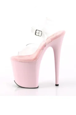 Pleaser USA Flamingo-808 8inch Pleasers - Baby Pink New In