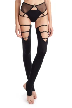 Accessories Hamade Activewear Thigh High Strappy Legwarmers