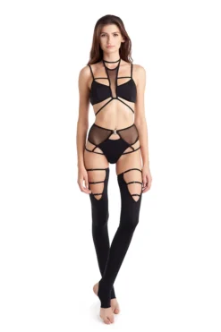 Accessories Hamade Activewear Thigh High Strappy Legwarmers