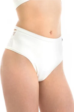 Poledancerka X High Leg Shorts - Ivory White All Pole Wear