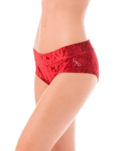 Dragonfly Hot Pants - Velvet Red All Pole Wear