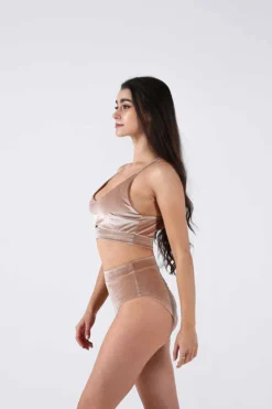 REV ACTIV Gap Top - Blush Velvet All Pole Wear