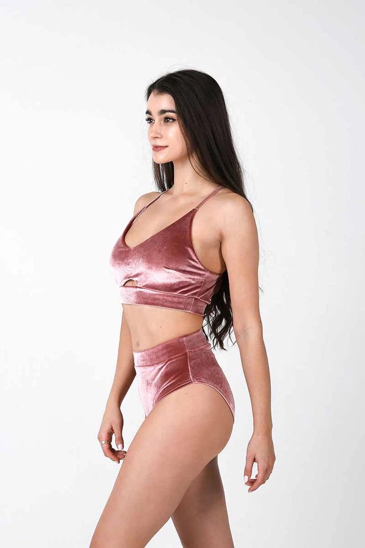 REV ACTIV Gap Top - Pink Velvet All Pole Wear