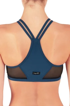 Dragonfly Victoria Sports Bra - Petrol Mesh All Pole Wear