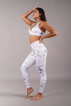 All Pole Wear Off The Pole Iconic Leggings - White Marble