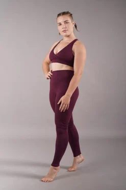Off The Pole Scrunch Butt Leggings - Burgundy
