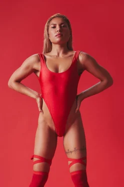 Rolling Wild Bodysuit - Red All Pole Wear