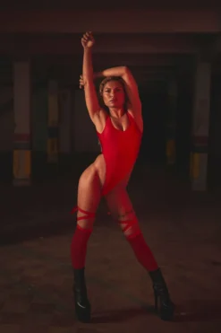 Rolling Wild Bodysuit - Red All Pole Wear