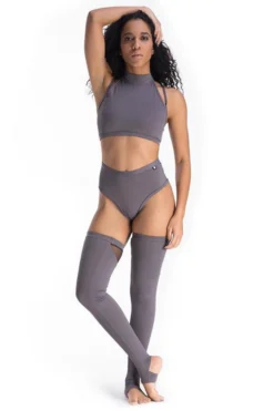 Poledancerka Thigh High Leg Warmers - Grey Accessories