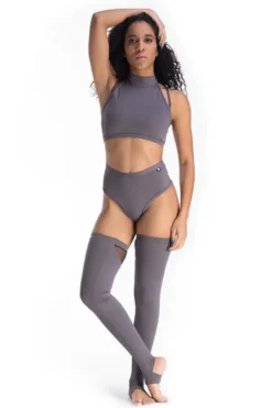 Poledancerka X Back Top - Grey