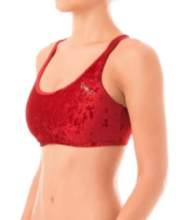 All Pole Wear Dragonfly Nicole Top - Velvet Red