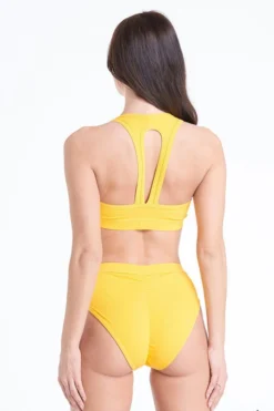 All Pole Wear Bandurska You're The Zest Top - Ribbed Sunny Yellow