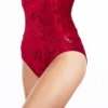 Dragonfly Betty High-Waisted Shorts - Velvet Red All Pole Wear